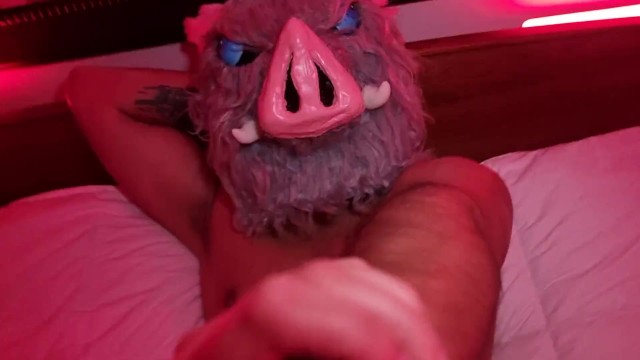 Inosuke Touching His Dick POV Demon Slayer Cosplay Pornhub