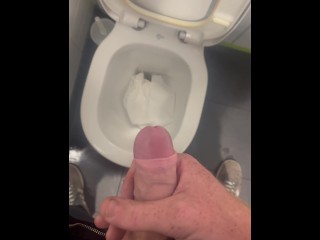 Arrêt Rapide Dans Les Toilettes Publiques Pour Une Pisse Avec Ma Bite