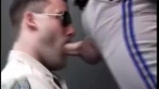 Cock Sucking Cops In The Locker
