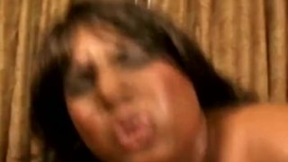 BBW Ebony Fucked And Jizzed On