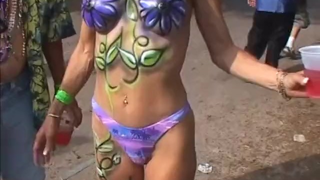 stripping;nudist;body;paint;boobs;booty;tattoo;dancing;grinding;amateur;public;party;college