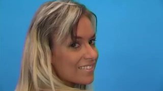 Strips And Teases On Skinny Blonde
