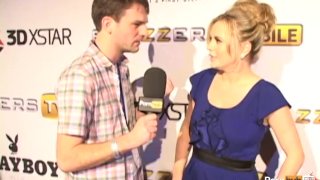 Bree Olson Of Pornhubtv Is Interviewed At The 2012 AVN Awards