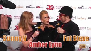 Avn Amber Lynn Of Pornhubtv Was Interviewed On The Red Carpet At The 2013 AVN Awards