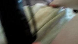 Huge Inflatable Dildo Stretches Pussy