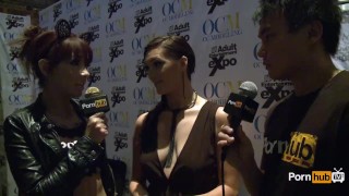 Holly Michaels Of Pornhubtv Was Interviewed At The 2014 AVN Awards