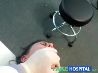 Screen Capture of Video Titled: Fake Hospital Sexual treatment turns gorgeous busty patient moans of pain
