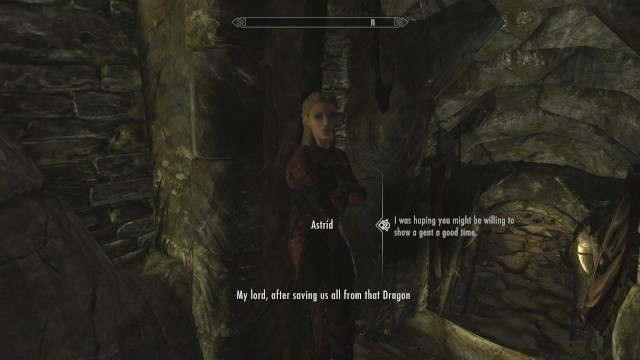 Skyrim: Sex with Astrid (testing her Loyalty to her Husband)