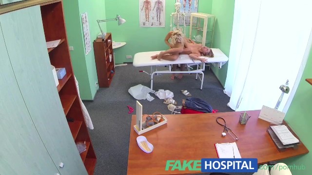 FakeHospital Naughty blonde nurse sexually seduces stunning new patient - Tracy Lindsay