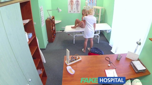 FakeHospital Naughty blonde nurse sexually seduces stunning new patient - Tracy Lindsay