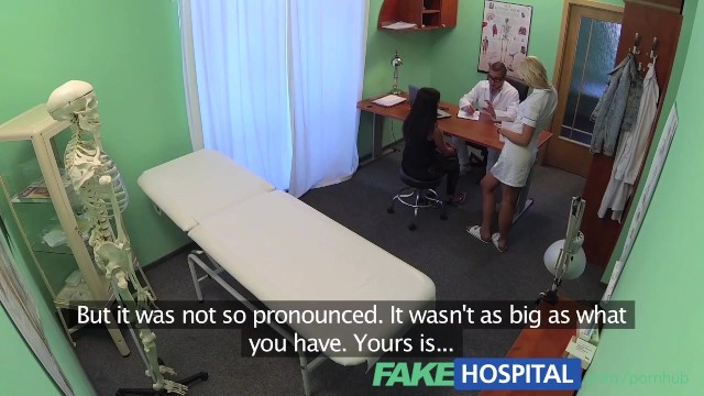 Fake Hospital Busty beautiful patient has her big breasts oiled and examine - Mischel Lee