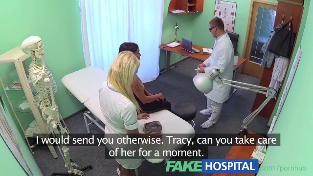 Fake Hospital Busty beautiful patient has her big breasts oiled and examine - Mischel Lee