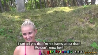 By The Lake Girlfriends Engage In A Secret Pussy-Eating Sextape