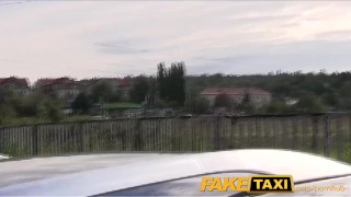 Taxi Driver Persuades A Black-Haired Hottie To Suck His Dick