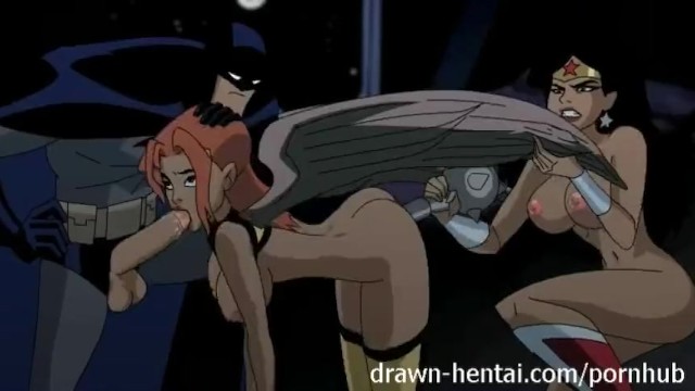 Justice League Toon Porn - Justice League Hentai - Two chicks for Batman dick