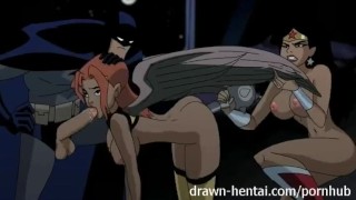 Hentai From The Justice League Two Chicks For Batman's Dick