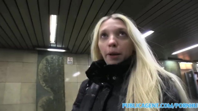 Blonde Fucked Caption - PublicAgent Pale Skinny Blonde Fucked Hard by a Big Cock ...