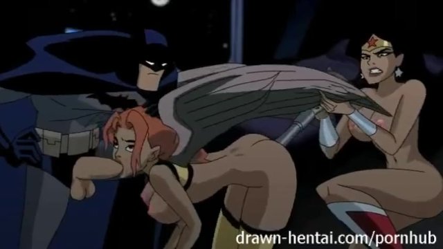 Justice League Cartoon Porn - JUSTICE LEAGUE HENTAI - TWO CHICKS FOR BATMAN DICK - Pornhub.com