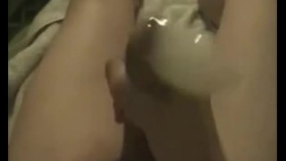 Huge Cumshot Completely Filling A Condom