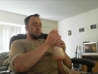 Big Throbbing Swollen Dick Vibrates On A Latex Clit