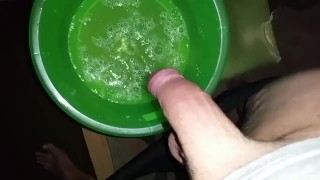 Ejaculation During Pissing Cumshot Slo-Mo Huge Massive Cumshot