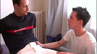 Despite His Presence A Delivery Guy Was Serviced By A Client