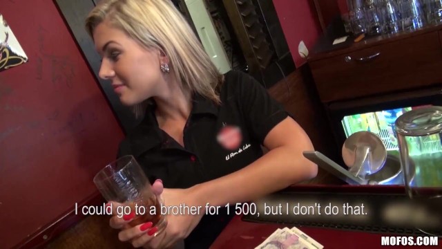 mofos;public;blowjob;throating;pov;bartender;outdoors;blonde;teenager;young;czech;babe;pornstar;teen;small;tits