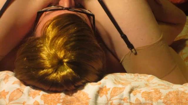 GF begs for cum on hairy bush & sits on face, making him eat cum and pussy 1