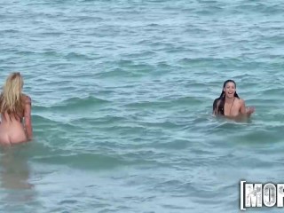 Mofos - Two perfect beach babes have_some fun