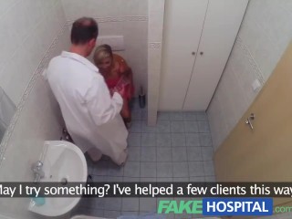 FakeHospital Slim blonde gets creampied after fucking in_the hospital