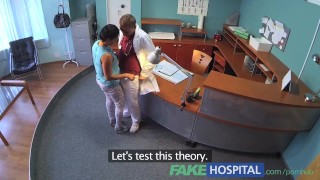 Fakehospitalpatient Overhears Doctor Fucking Nurse And Then Fucks Him As Well