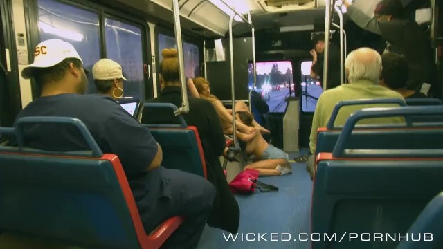 Wicked - Two dirty lesbians fuck on the bus - Ashley Adams