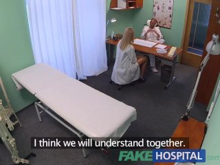 FakeHospital New Nurse Takes Double CumshotFrom HornyDoctor