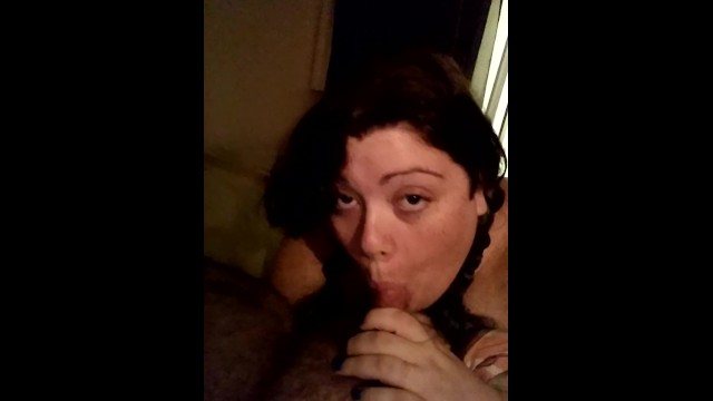 Sucking Daddys Cock like a good girl and getting his load on my face! 11