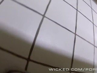 Wicked - Couple has sex in_public bathroom