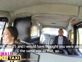 FemaleFakeTaxi Sexydriver gets some student_cock