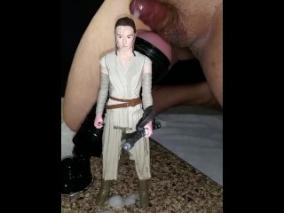 Cumming On Figurine Fetish. Daisy Ridley, Rey From Star Wars