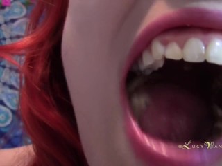 Swallowed and chewed 5 ways POV by a tall,voracious redhead Goddess