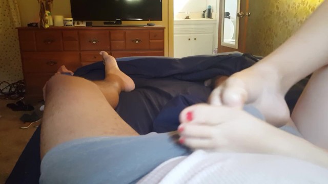 Footjob by wife 17
