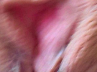 Extreme Close Up. Teen Pussy Play & Creampie