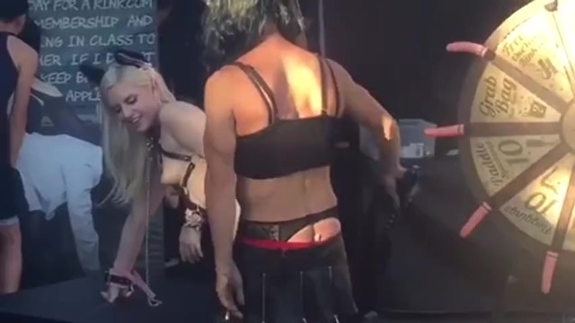 Blonde Gets Flogged In Public At Folsom Street Faire 2016 - Dresden
