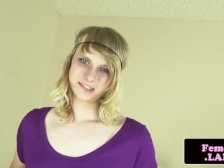 Transitioning Amateur Tgirl Solo Masturbating