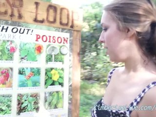 Busty Babe Kimber Lee Flashes and Gives_BJ in_Public Park!