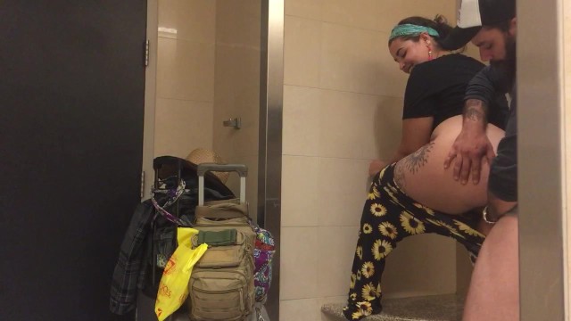 Airport - Airport Bathroom Fuck! - Pornhub.com