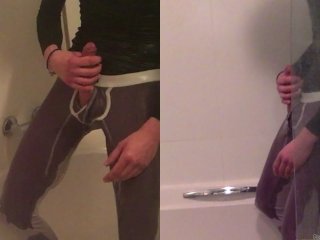 Pissing Myself Under Because It Makes Me Horny - Solo Golden Shower