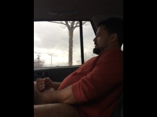 Man Jerking Off In Back Of_Uber While Waiting