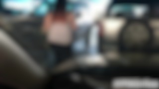 Screen Capture of Video Titled: Spying perv jerks off watching BBW in parking lot