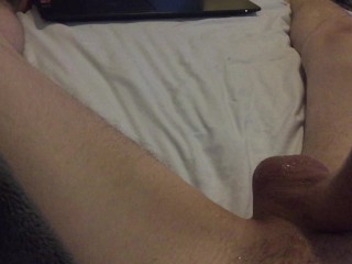 College guy watches porn_and cums huge load