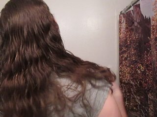 Hair Journal: Combing Long Curly Strawberry Blonde Hair - Week 16 (Asmr)