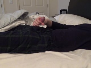 Jerking Off_And Cumming Hard In Bed For_Hannah -- JohnnyIzFine